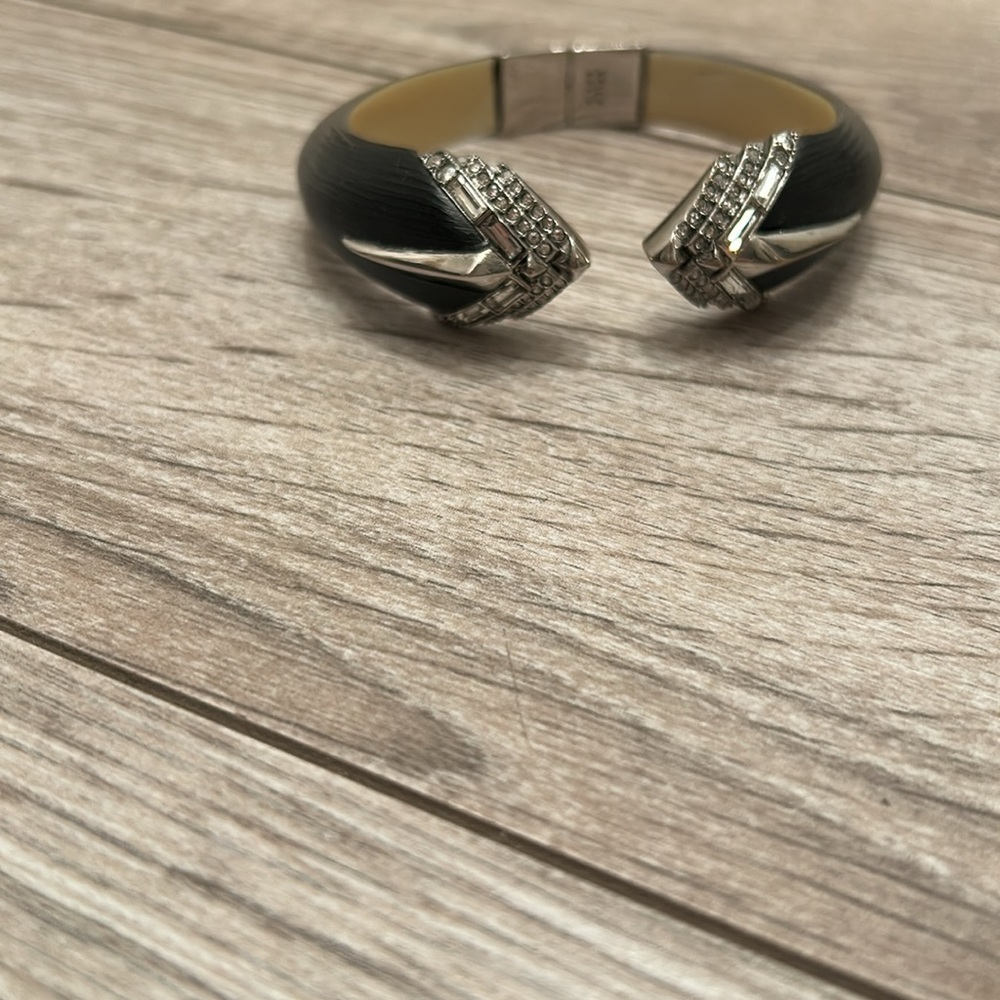 Alexis Bittar bangle bracelet smoky lucite sparkle - Picture 12 of 13